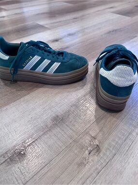 Women's Teal Suede Sneakers